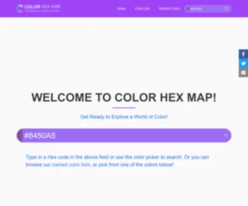 Colorhexmap.com(Colorhexmap) Screenshot