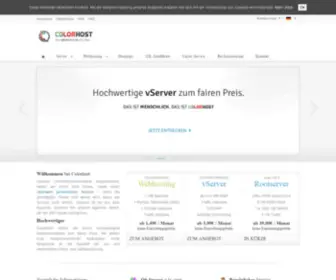 Colorhost.de(Das menschliche Hosting) Screenshot