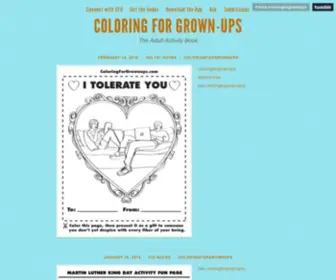 Coloringforgrownups.com(Coloring for Grown) Screenshot