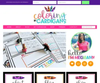 Coloringincardigans.com(Coloring in Cardigans) Screenshot