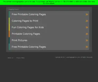 Coloringpagesfun.com(Free Printable Coloring Pages) Screenshot