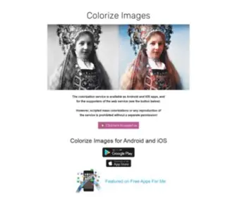 Colorizeimages.com(Colorize Black and White Photos) Screenshot