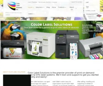 Colorlabelsolutions.com(Print on) Screenshot