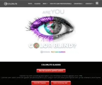 Colorlitelens.com(Color Blind Glasses) Screenshot