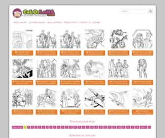 Colorluna.com(Free printable coloring pages) Screenshot