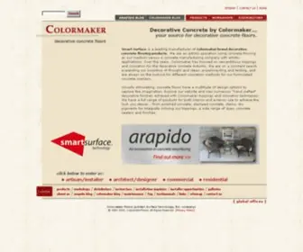 Colormakerfloors.com(Decorative concrete floors) Screenshot
