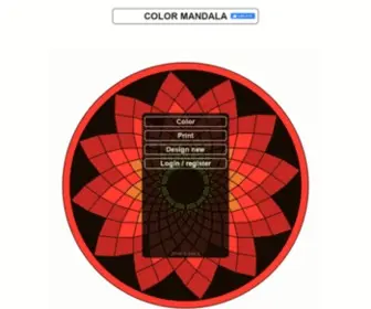 Colormandala.com(Print and color mandalas online) Screenshot