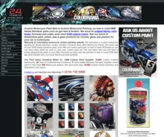 Colormaniapaint.com(Harley Custom Paint) Screenshot