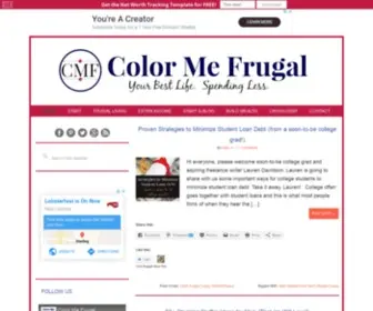 Colormefrugal.com(Color Me Frugal) Screenshot