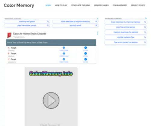 Colormemory.info(Color Memory) Screenshot