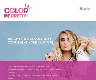 Colormepretty.co(Personal Color Analysis) Screenshot