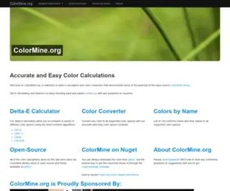Colormine.org(Delta-E Calculators and Color Converter) Screenshot