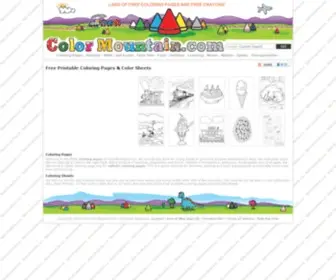 Colormountain.com(Free Printable Coloring Pages and Sheets) Screenshot