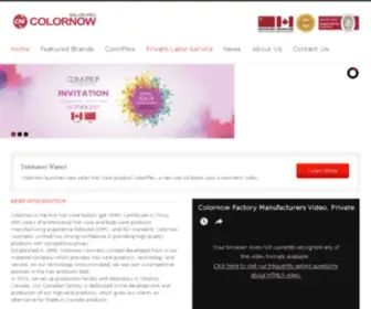 Colornow.net(Colornow Cosmetic Limited) Screenshot