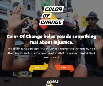 Colorofchange.org(Color Of Change) Screenshot