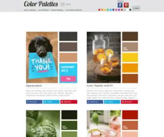 Colorpalettes.net(Free collection of color palettes ideas for all the occasions) Screenshot