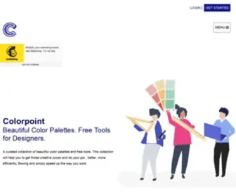 Colorpoint.io(Beautiful Color Palettes) Screenshot
