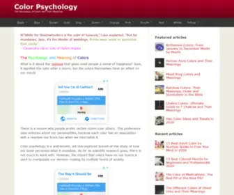 Colorpsychology.org(Color Psychology 101) Screenshot