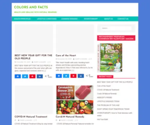 Colorsandfacts.com(Colors and Facts on Health) Screenshot