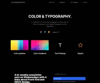 Colorsandfonts.com(Colors & Fonts) Screenshot