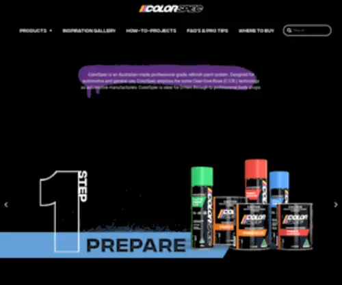 Colorspec.com.au(Colorspec) Screenshot