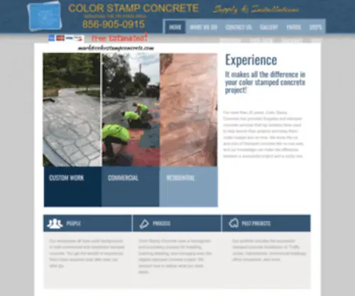 Colorstampconcrete.com(Color Stamp Concrete inc) Screenshot