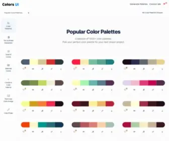 Colorsui.com(Colors UI) Screenshot