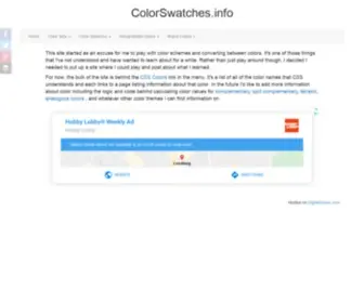 Colorswatches.info(Colorswatches info) Screenshot