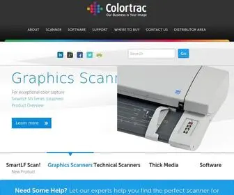 Colortrac.com(Large Format Scanner Manufacturer) Screenshot