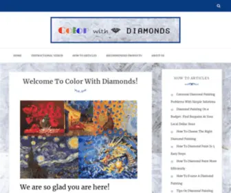 Colorwithdiamonds.com(Create an Ecommerce Website and Sell Online) Screenshot