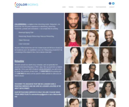 Colorworksnyc.com(Headshot Printing Services) Screenshot