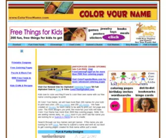 Coloryourname.com(Coloryourname) Screenshot