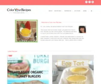 Coloryourrecipes.com(Color Your Recipes) Screenshot