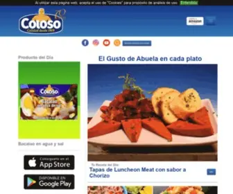 Colosopr.com(Provisiones y Conservas Coloso Foods Puerto Rico) Screenshot