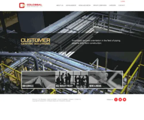 Colossal-Group.com(Engineered Customer centric solutions) Screenshot
