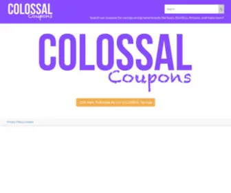 Colossalcoupons.com(colossalcoupons) Screenshot