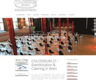 Colosseum21.at(DIE Eventlocation & Catering in Wien) Screenshot