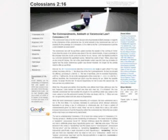 Colossians-2-16.com(Colossians 2) Screenshot