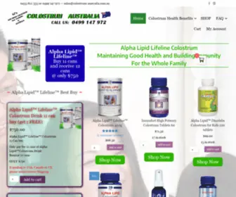 Colostrum-Australia.com.au(Alpha Lipid Lifeline Colostrum 450g) Screenshot