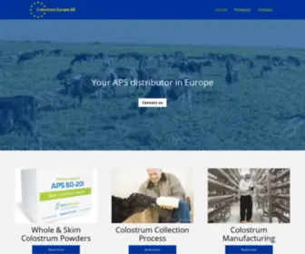 Colostrumeurope.eu(Colostrum Europe) Screenshot