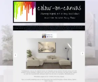 Colour-ON-Canvas.co.uk(Contemporary canvas art) Screenshot