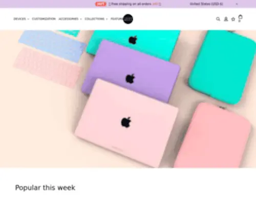 Colourbanana.com(MacBook Case) Screenshot
