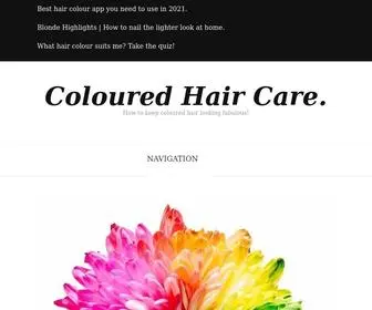 Colouredhaircare.com(Coloured Hair Care) Screenshot