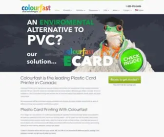 Colourfast.com(Plastic Cards Printing Services with Colourfast) Screenshot