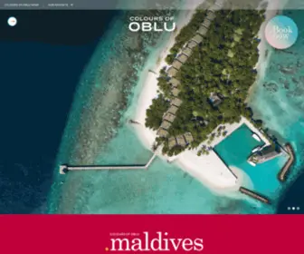 Coloursofoblu.com(COLOURS OF OBLU Maldives Official Site) Screenshot