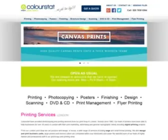 Colourstat.co.uk(Print Shop London) Screenshot