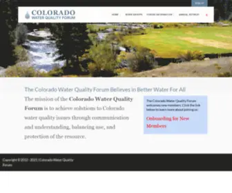 ColowQforum.org(We Believe in Better Water for All) Screenshot