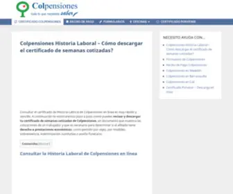 Colpensiones-Historia-Laboral.com(Colpensiones Historia Laboral) Screenshot