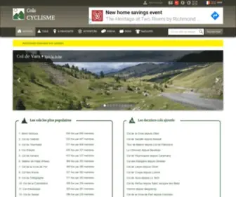 Cols-CYclisme.com(Cols Cyclisme : les cols) Screenshot