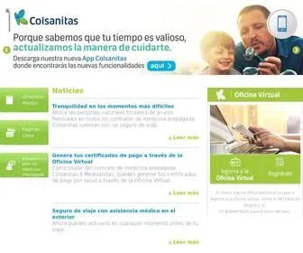 Colsanitas.com(Colsanitas Medicina Prepagada) Screenshot